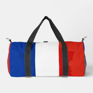 French flag duffle bag