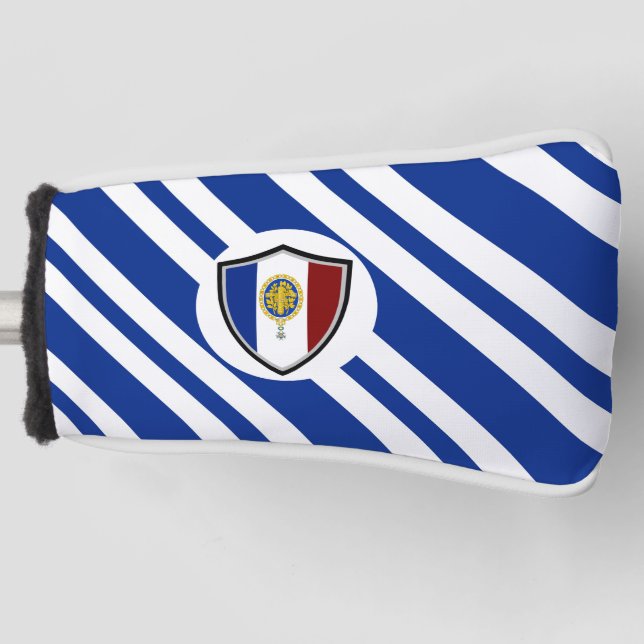 French flag-emblem golf head cover (Front)
