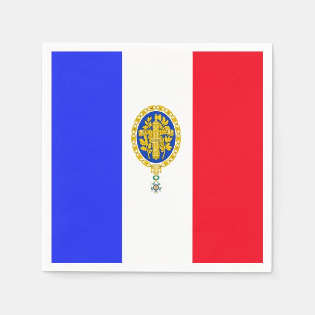 French flag-Emblem     Napkin (Front)