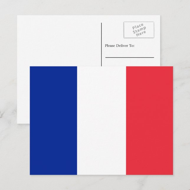 French Flag, Flag of France Postcard (Front/Back)