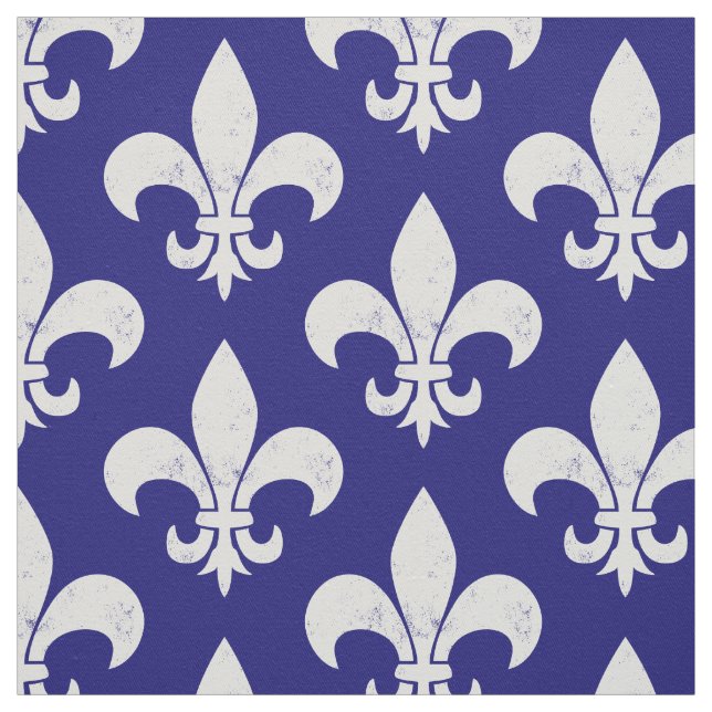 French Flag Fleur de Lys Fabric (Swatch)