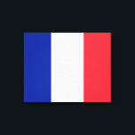 French Flag (France) Canvas Print<br><div class="desc">This design features the national flag of France (officially the French Republic, République française), which is a country consisting of metropolitan France in Western Europe and several overseas regions and territories. The metropolitan area of France extends from the Mediterranean Sea to the English Channel and the North Sea, and from...</div>