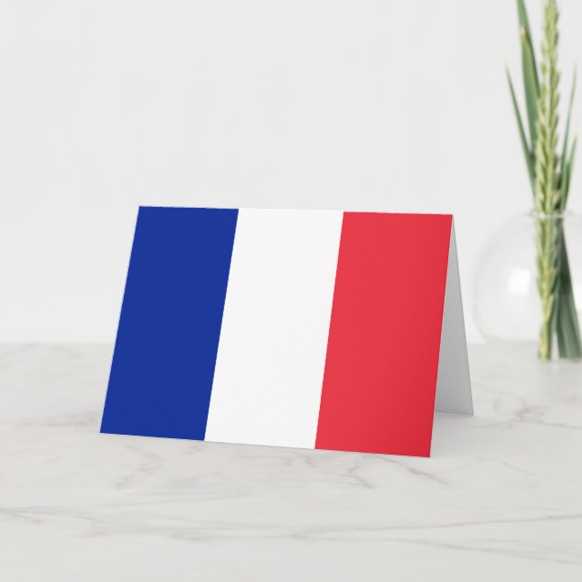 French Flag (France) Card (Front)