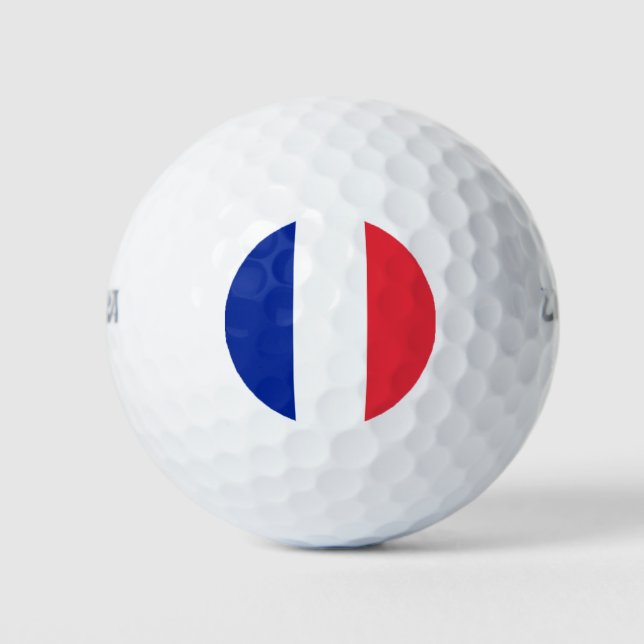 French Flag (France) Golf Balls (Front)