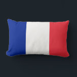 French Flag (France) Lumbar Cushion<br><div class="desc">This design features the national flag of France (officially the French Republic, République française), which is a country consisting of metropolitan France in Western Europe and several overseas regions and territories. The metropolitan area of France extends from the Mediterranean Sea to the English Channel and the North Sea, and from...</div>