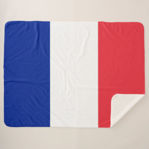 French Flag (France) Sherpa Blanket