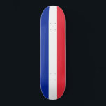 French Flag (France) Skateboard<br><div class="desc">This design features the national flag of France (officially the French Republic, République française), which is a country consisting of metropolitan France in Western Europe and several overseas regions and territories. The metropolitan area of France extends from the Mediterranean Sea to the English Channel and the North Sea, and from...</div>