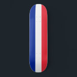 French Flag (France) Skateboard<br><div class="desc">This design features the national flag of France (officially the French Republic, République française), which is a country consisting of metropolitan France in Western Europe and several overseas regions and territories. The metropolitan area of France extends from the Mediterranean Sea to the English Channel and the North Sea, and from...</div>