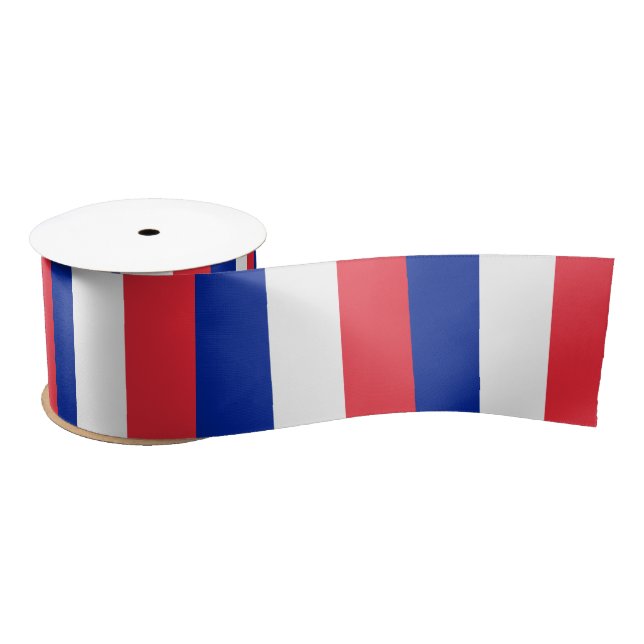 French Flag & France travel, holiday /sports Satin Ribbon (Spool)