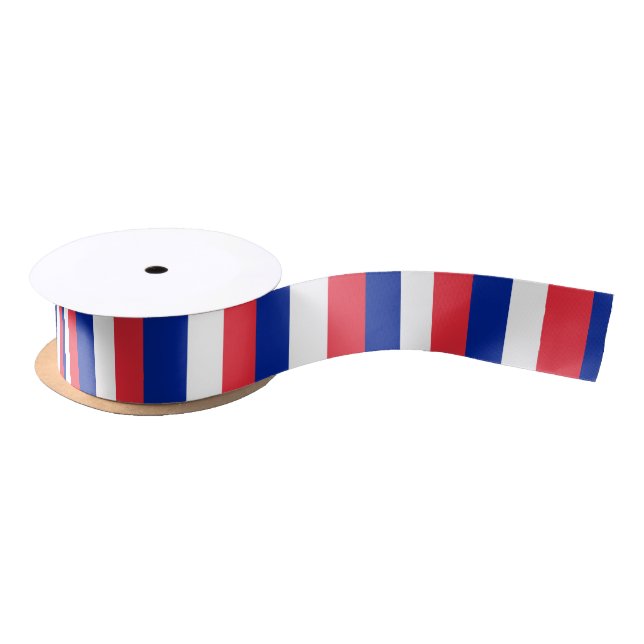 French Flag & France travel, holiday /sports Satin Ribbon (Spool)