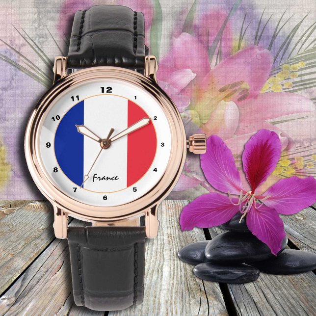 French Flag & France trendy fashion /design Watch (Creator Uploaded)