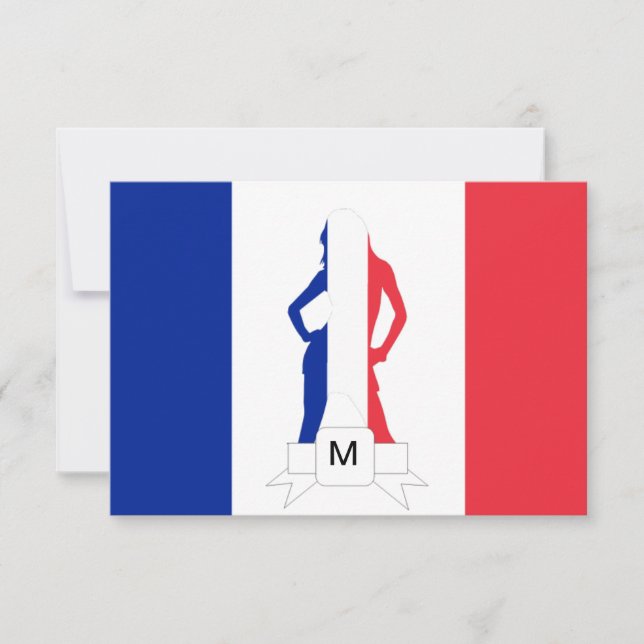 French flag & girl monogram (Front)