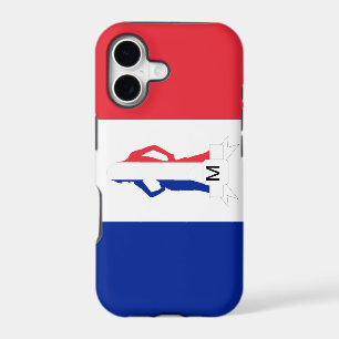 French flag & girl monogram