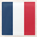 French Flag Glass Coaster<br><div class="desc">The national flag of France.</div>