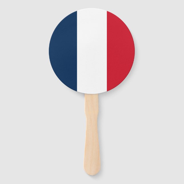French Flag Hand Fan (Front)