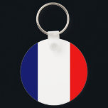 French Flag Key Ring<br><div class="desc">Illustrated Flag of France</div>