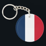 French Flag Key Ring<br><div class="desc">The national flag of France.</div>