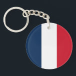 French Flag Key Ring<br><div class="desc">The national flag of France.</div>