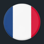 French flag magnet<br><div class="desc">A magnet featuring the French flag!</div>
