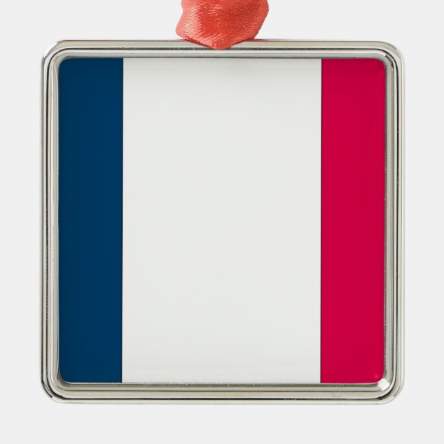 French Flag Metal Tree Decoration (Front)