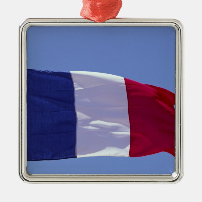 French flag metal tree decoration (Front)