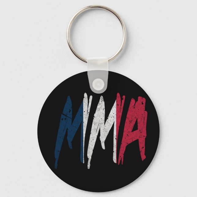 French Flag MMA Key Ring (Front)