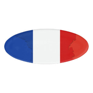 French flag name tag