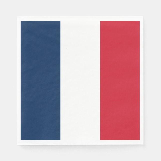 French Flag Napkin (Front)
