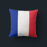 French Flag on American MoJo Pillow<br><div class="desc">Introducing the MoJo pillow featuring the flag of France – a stylish addition to your home decor! Crafted with high-quality materials and attention to detail, this pillow celebrates French heritage and national pride. The design prominently displays the iconic tricolor flag of France, with its bold blue, white, and red vertical...</div>