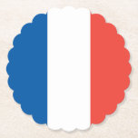 French Flag Paper Coaster<br><div class="desc">Cute French flag coaster to add some "joie de vivre" to any occasion!</div>