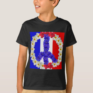french flag peace sign T-Shirt