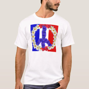 french flag peace sign T-Shirt