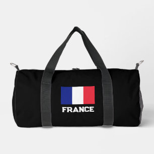 French flag personalized duffle bag