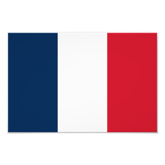 French Flag Photo Print (Front)