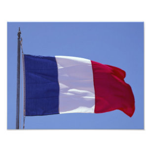 French flag photo print