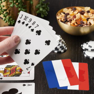 French flag playing cards