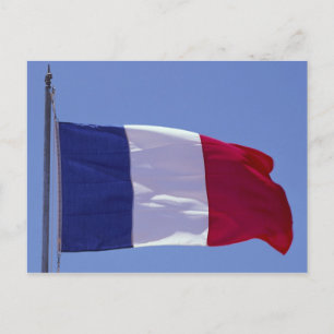 French flag postcard