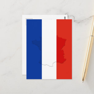 French flag postcard