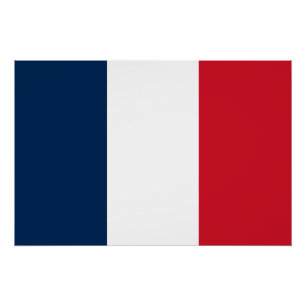 French Flag Poster