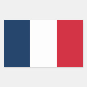 French Flag Rectangular Sticker
