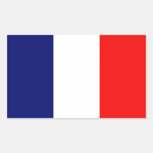 French Flag Rectangular Sticker