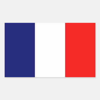 French Flag Rectangular Sticker