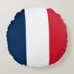 French Flag Round Cushion<br><div class="desc">The national flag of France.</div>