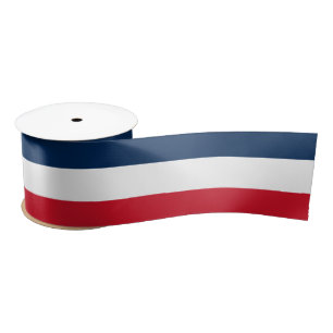 French Flag Satin Ribbon
