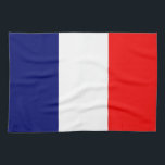 French Flag Tea Towel<br><div class="desc">Illustrated Flag of France</div>