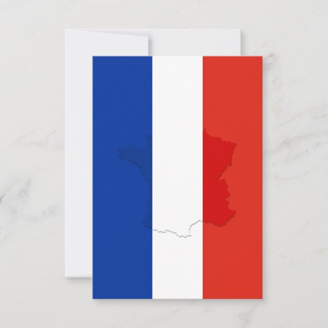 French flag thank you card (Front)