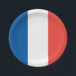 French Flag: Tricolor Bastille Day Party Paper Plate<br><div class="desc">Festive plates featuring the French Tricolour! A perfect gift for Francophiles! Great for a Bastille Day party on July 14th or a “Bon Voyage” party for a student studying abroad. Have them on hand when supporting Les Bleus during soccer matches or any international sporting event. Vive la France!</div>