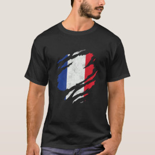 French Flag Tricolour Europe Frenchmen Francophile T-Shirt