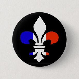 French Fleur de lis Button