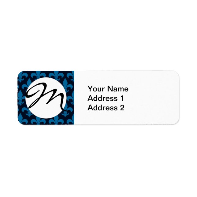 French Fleur de lis Monogram Trendy Paris (Front)